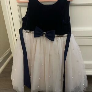 American Princess Navy and White Formal Dress